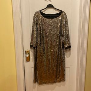 BRAND NEW silver sequin Lane Bryant dress size 18